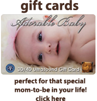 Adorable Baby 3D/4D Ultrasound Gift Cards